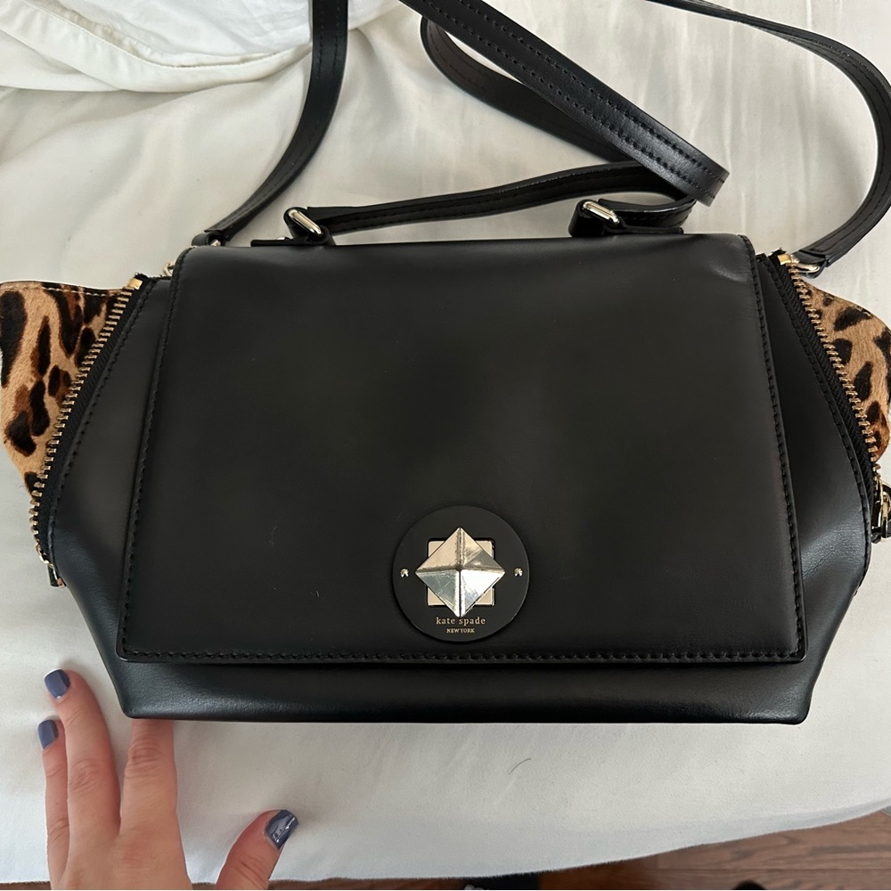 Kate spade crossbody leopard accent bag